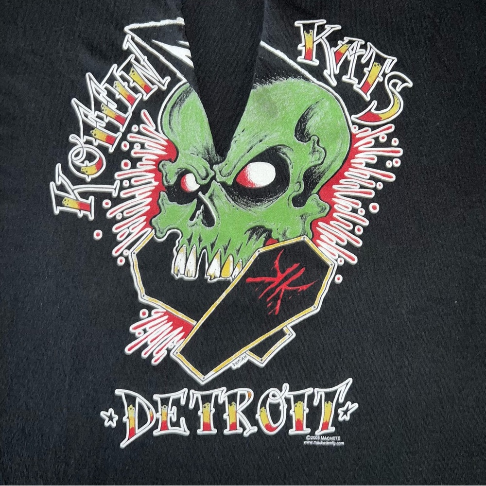 The Koffin Kats Dettoit Psychobilly Machete 2008 Graphic Shirt - Picture 5 of 8